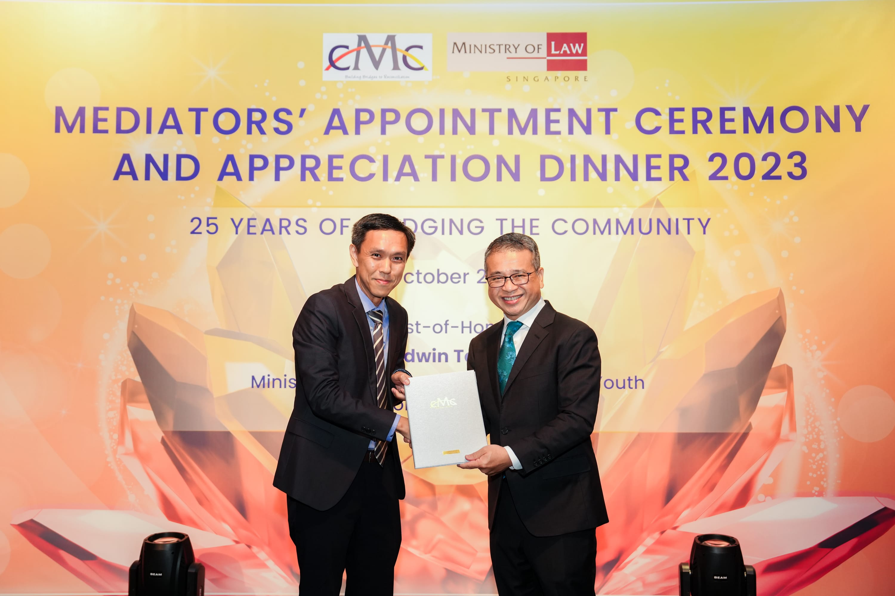 reappointment Image 9 award with Min Edwin